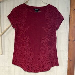 Red Floral T Shirt  Verawang